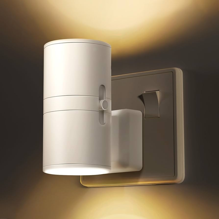 LOHAS-LED Night Light Plug In Wall,1 Pack, Modern Night Light with Dusk to Dawn Sensor, Adjustabl... | Amazon (UK)