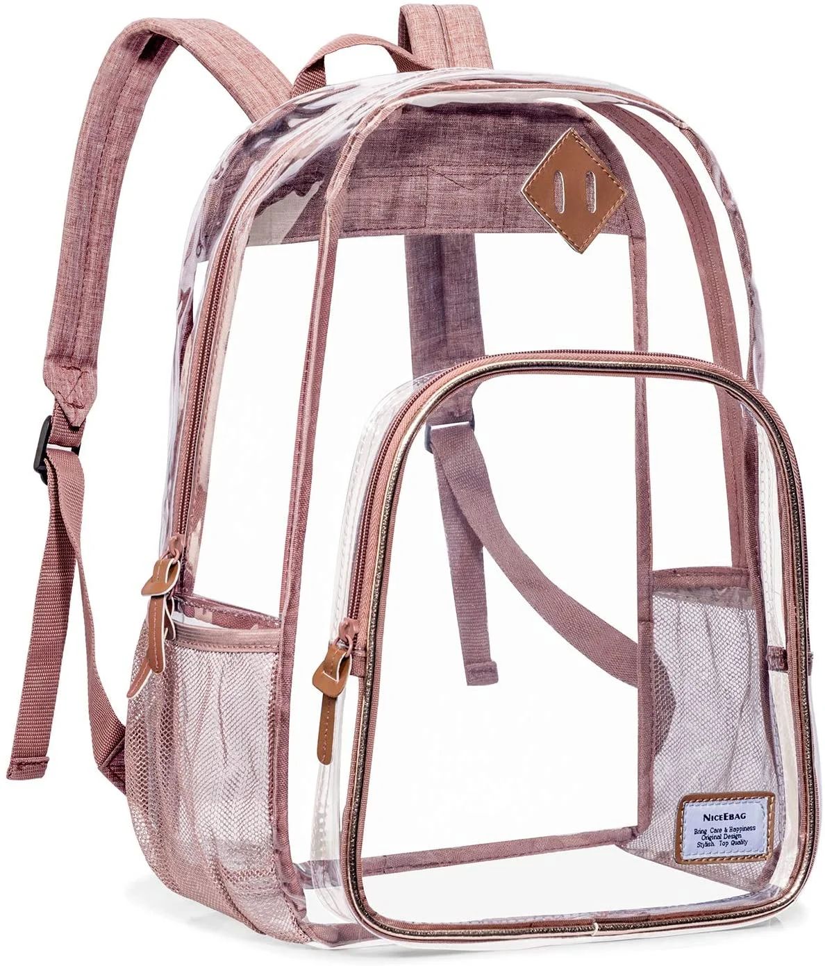 Aoker Clear School Bag Unisex Large Bookbag See Through Backpack for Women and Men Transparent Ba... | Walmart (US)