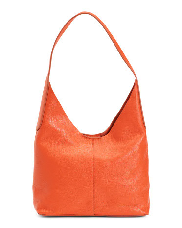 Leather Pebbled Shoulder Bag | TJ Maxx