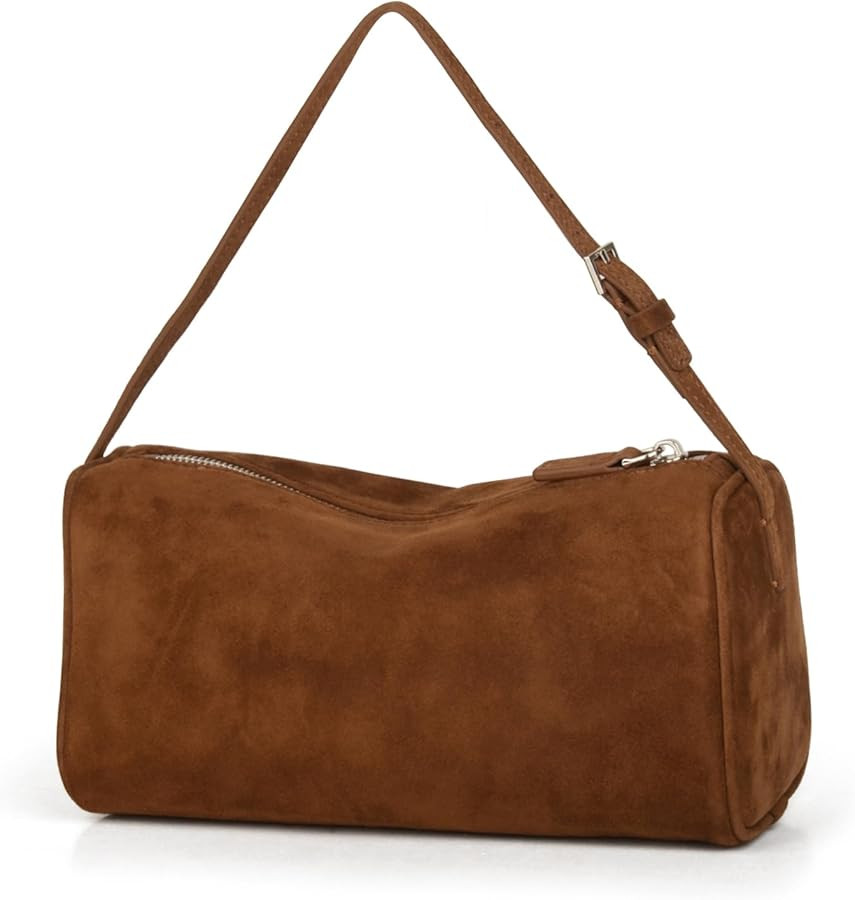 Premium Suede Leather Crossbody Purses for Women, Small Shoulder Bag with Adjustable Strap and Cr... | Amazon (US)