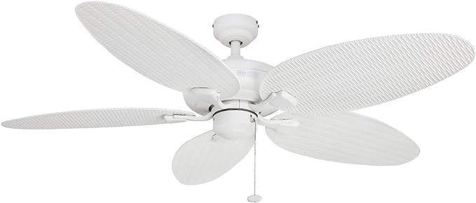 Honeywell Ceiling Fans Duval, 52 Inch Tropical Indoor Outdoor Ceiling Fan with No Light, Pull Cha... | Amazon (US)