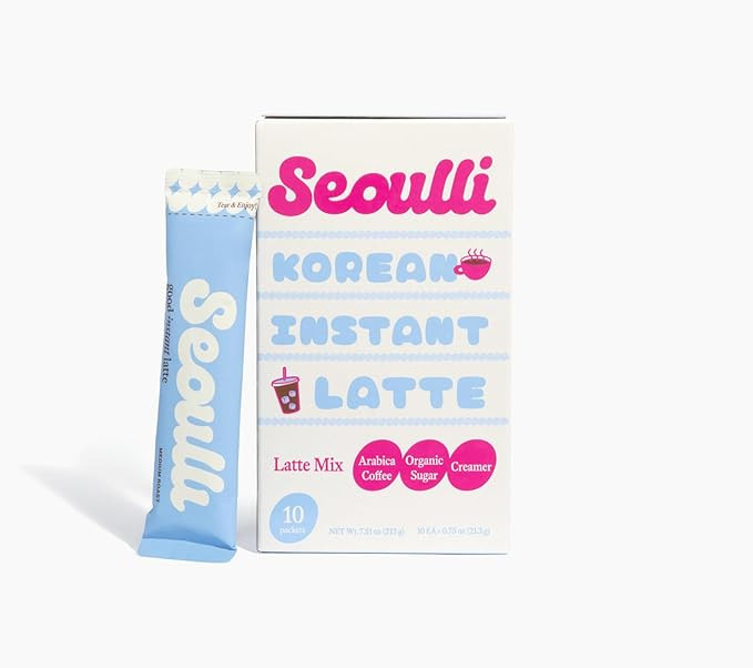 Seoulli Korean Instant Latte – Premium 3-in-1 Coffee Sticks with Arabica Beans, Real Milk-Based... | Amazon (US)