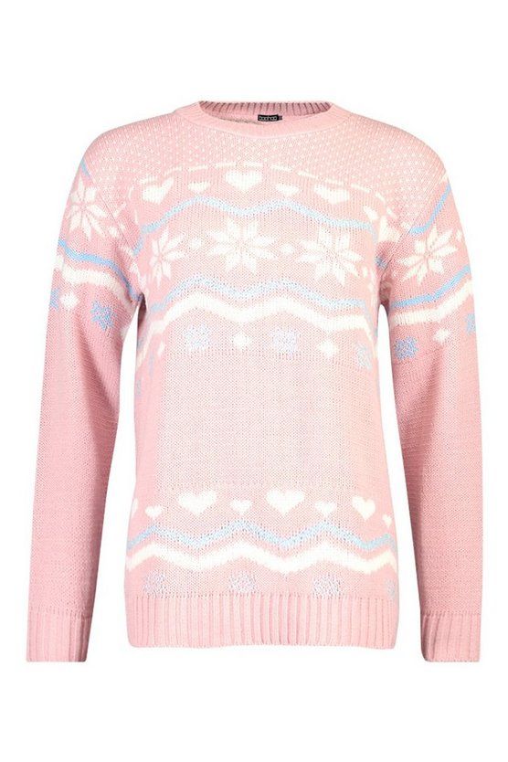 Christmas Fairisle Knitted Jumper | Boohoo.com (US & CA)