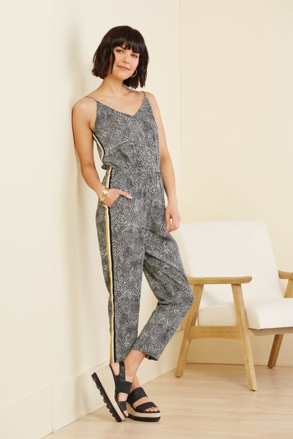 Nina Track Stripe Jumpsuit | Evereve
