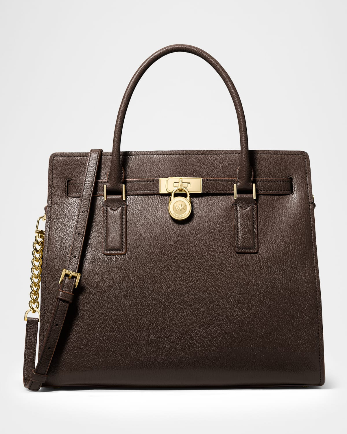 Hamilton Large Leather Top-Handle Bag | Neiman Marcus