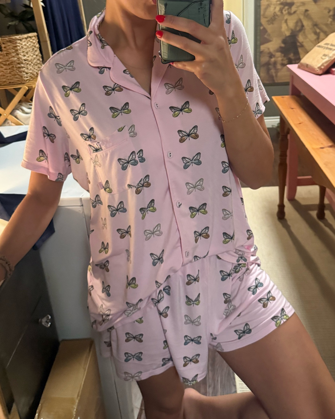 skims butterfly pajamas. size medium.