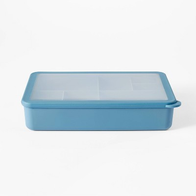 8-Compartment Large Plastic Snack Bento Box Blue - Figmint™: BPA-Free, Recycled PET, Dishwasher & Microwave Safe | Target