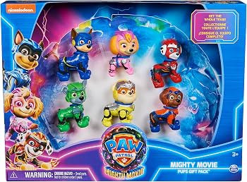 Paw Patrol: The Mighty Movie, Toy Figures Gift Pack, with 6 Collectible Action Figures, Kids Toys... | Amazon (US)