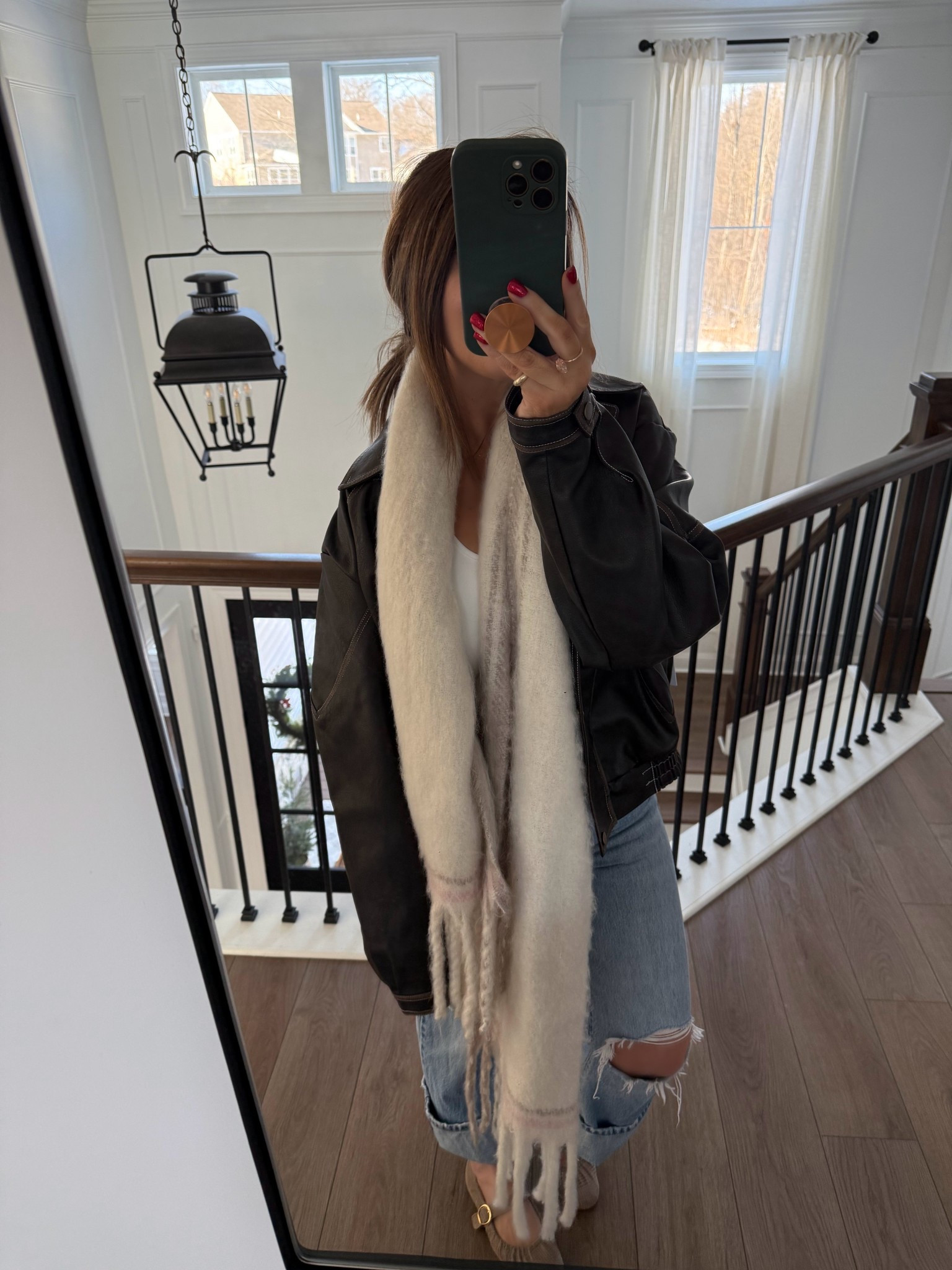 This leather jacket is 1000000/10. I got an XS/S and it fits perfectly! Shoes also run true to size!  

#LTKootd #LTKU #LTKFindsUnder100