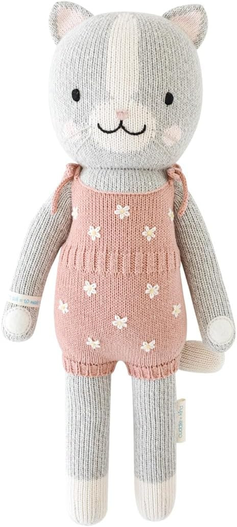cuddle + kind Daisy The Kitten Regular 20" Hand-Knit Doll – 1 Doll = 10 Meals, Fair Trade, Heir... | Amazon (US)