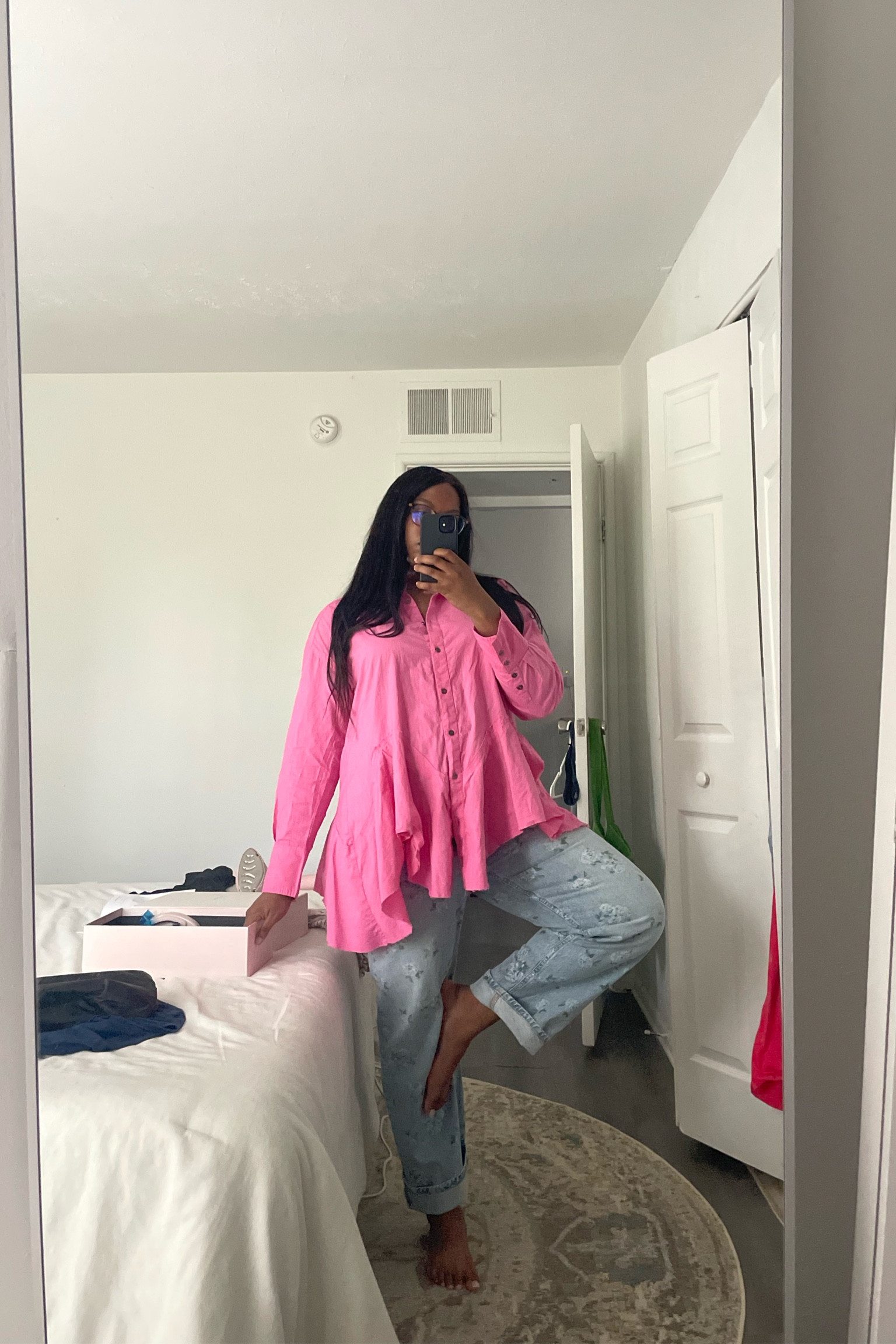 Casual day out with the weather around 75 degrees - the pink style is OOS but the black on Amazon is so much more versatile 

#LTKsalealert #LTKstyletip
