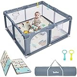 Suposeu Baby Playpen for Toddler, 50”×50” Large Baby Playard, Indoor & Outdoor Kids Activity... | Amazon (US)