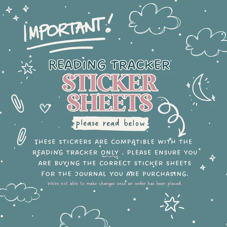 Reading Tracker ONLY- Monthly Reading Recap Stickers - Etsy | Etsy (US)