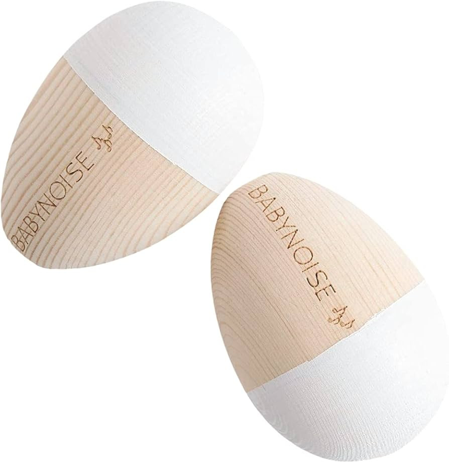 BabyNoise Egg Shakers for Kids and Toddlers | Wooden Percussion Musical Instrument Toy for Boys & Girls Aged 3+ | Child Safe Play Based Montessori Toy | Ideal Birthday (Set of 2) | Amazon (US)