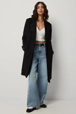 Brushed Wrap Coat | Ardene