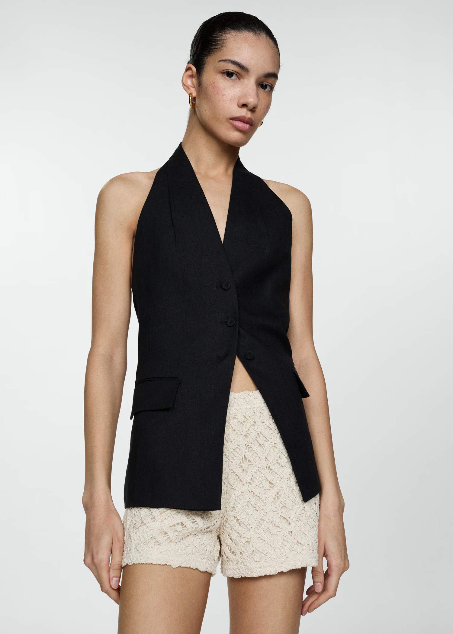 Crochet straight shorts | MANGO (US)