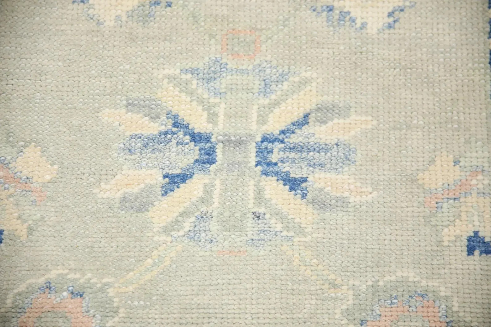 3x5 Handmade Turkish Oushak Rug Blue Pink Oriental Rug - Etsy | Etsy (US)