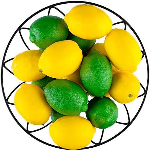 Toopify 20 PCS Artificial Lemons and Limes, Fake Fruit Lemons Artificial Lifelike Simulation Lemo... | Amazon (US)