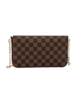 'Wallace' Canvas Checked Crossbody Bag / Shoulder Bag (2 Colors) | Goodnight Macaroon