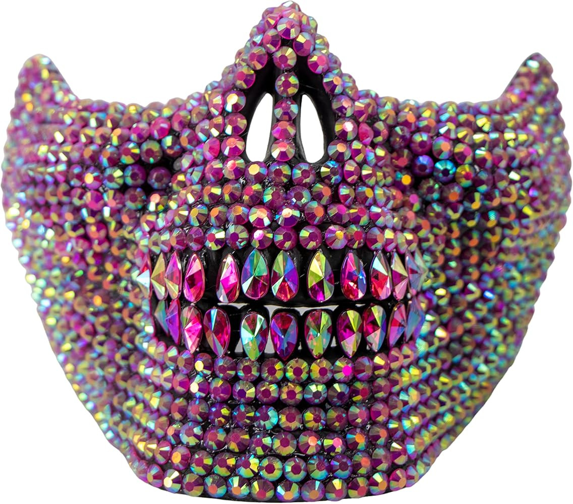 Western F.a.s.h.i.o.n Rhinestone Skull Half Mask | Amazon (US)