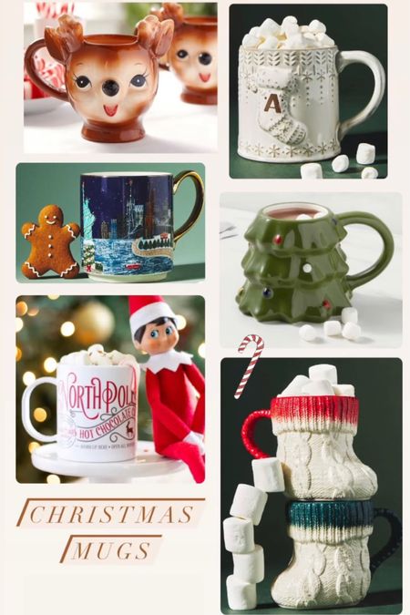 Christmas mug. Holiday mug. Santa mug. Christmas tree mug. Stocking mug. Reindeer mug. Holiday home.

#LTKunder50 #LTKhome #LTKSeasonal