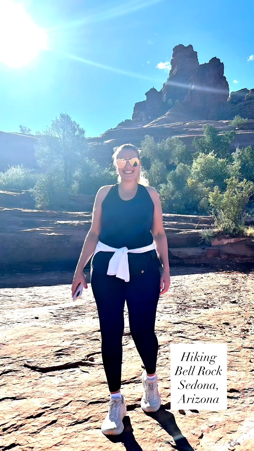 ⛰️SEDONA, ARIZONA: Another lovely day, another hike!

🙌🏼We hiked Bell Rock in Sedona, Arizona. We went to the easy side first and then made our way to the more challenging side with higher elevation. Max elevation is 4919 feet. It’s all the way up! You’ll get to see the view from the easy side at the end of the video.

Wearing a large in everything.

⛰️HIKING OUTFIT: @amazonfashion
👟SNEAKERS: @hoka
😎SUNGLASSES: @quayaustralia

#athleisure #casualoutfitideas
#amazonfashion #amazon #amazonfinds #founditonamazon #amazonstyle #findyourquays #flyhumanfly #hoka #bellrock #sedona #sedonaarizona #sedonaescape #sedonahiking #visitarizona #hiking #hikingstyle #getoutside #TLPicks #street2beachstyle #LTK #tampabloggers #stpetebloggers @jtstjtst11

#LTKSeasonal #LTKOver40 #LTKSaleAlert #LTKU #LTKTravel #LTKgrwm #LTKootd #LTKMidsize #LTKvlog #LTKActive #LTKfitnessgoals
