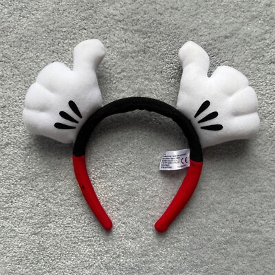 Disneyland Paris Mickey Mouse Headband Gloves Exclusive Disney Parks | eBay US