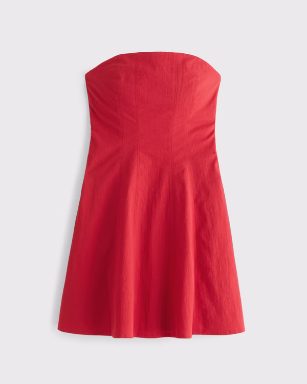 The A&F Mila Strapless Mini Dress | Abercrombie & Fitch (US)