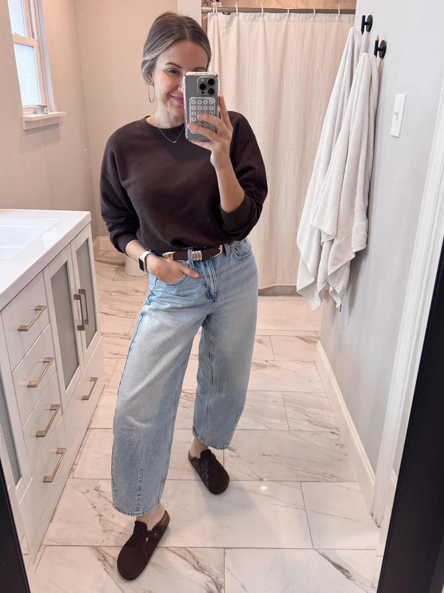 Small sweatshirt; jeans - 2

#LTKootd #LTKdayinmylife #LTKOver40