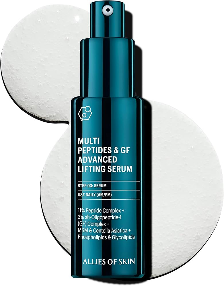Allies of Skin Multi Peptides & GF Advanced Lifting Serum with 3% sh-Oligopeptide-1 (Growth Facto... | Amazon (US)