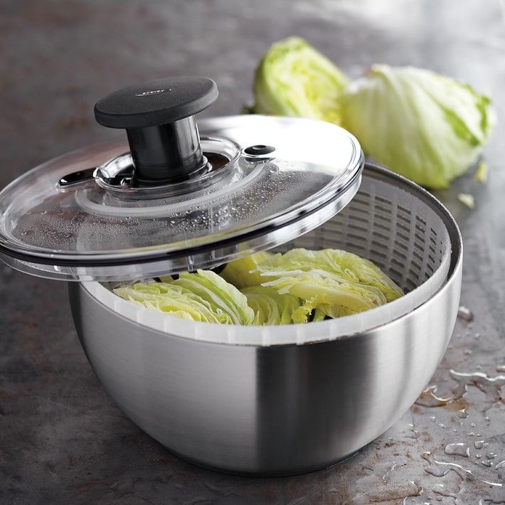 OXO Stainless-Steel Salad Spinner | Williams-Sonoma