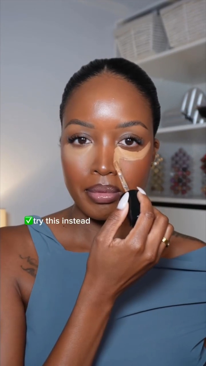Lifted concealer placement ✨ have you tried this? 

@toofacedlovestheuk born this way super coverage multi use concealer caramel 

Link for the concealer on my LTK 

#makeuphacks #liftedmakeup #makeupvideos #makeup