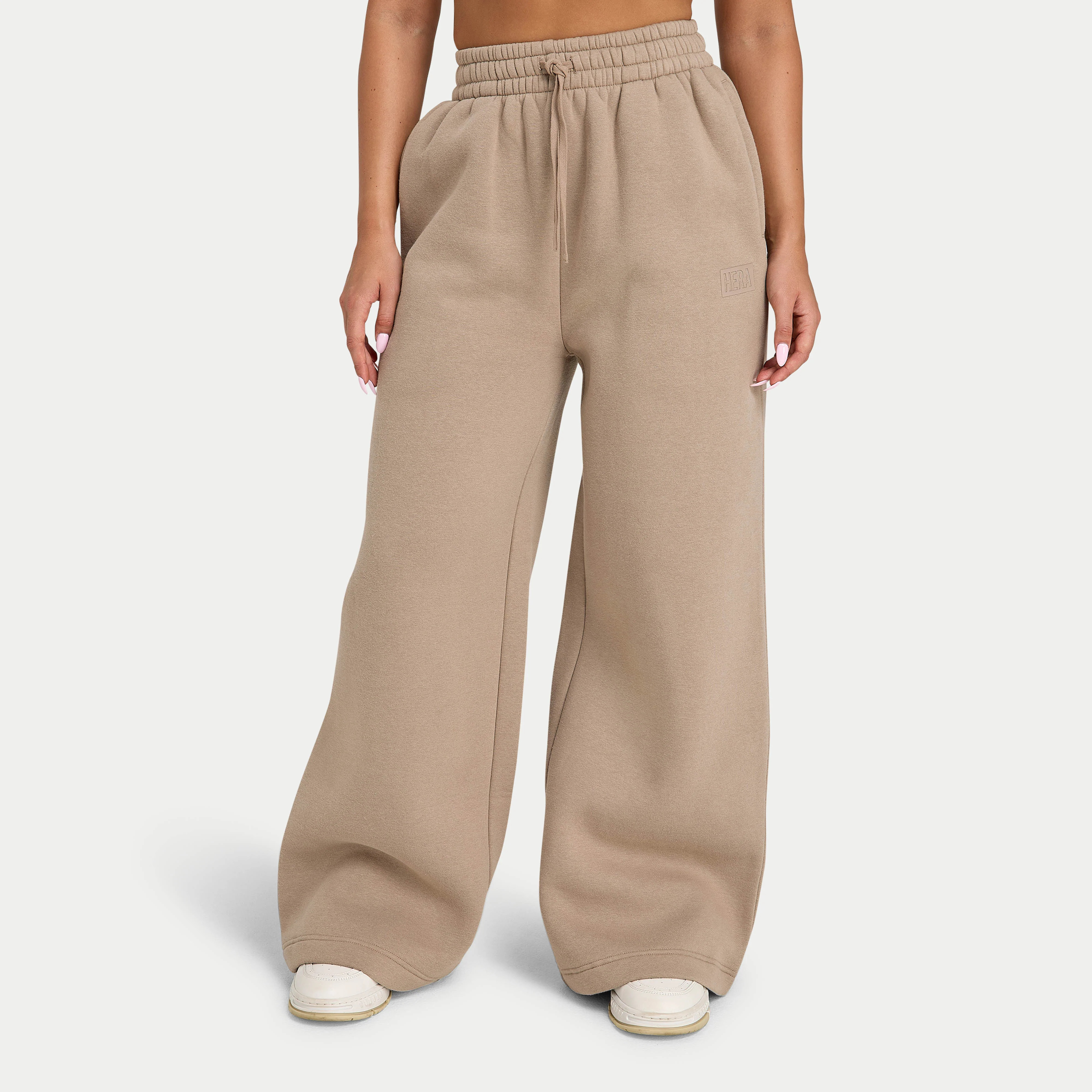 Womens Collective Wide Leg Sweatpant - Mocha | HERA Clothing | HERA Clothing