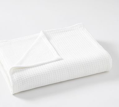 SleepSmart™ Temperature Regulating Basketweave Blanket | Pottery Barn (US)
