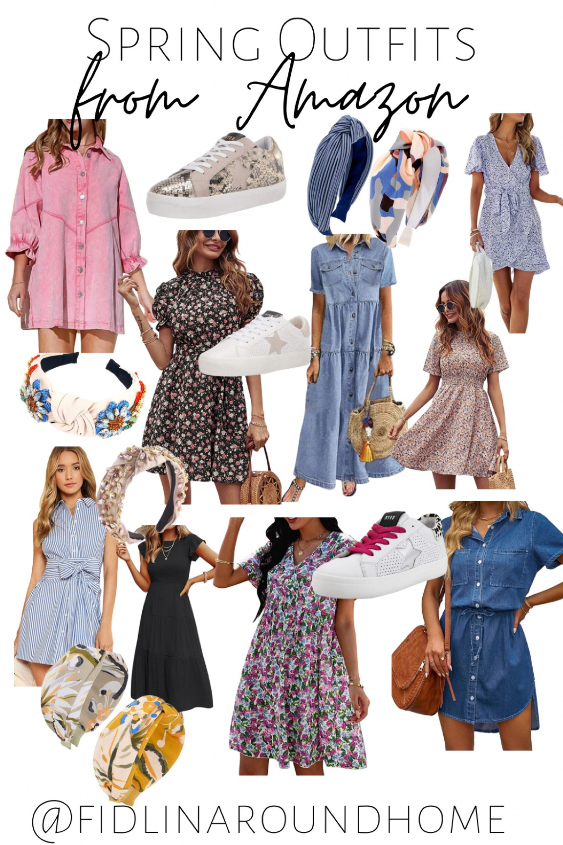 Spring outfits for women on Amazon prime! Dresses sneakers headbands 

#LTKFind #LTKunder50