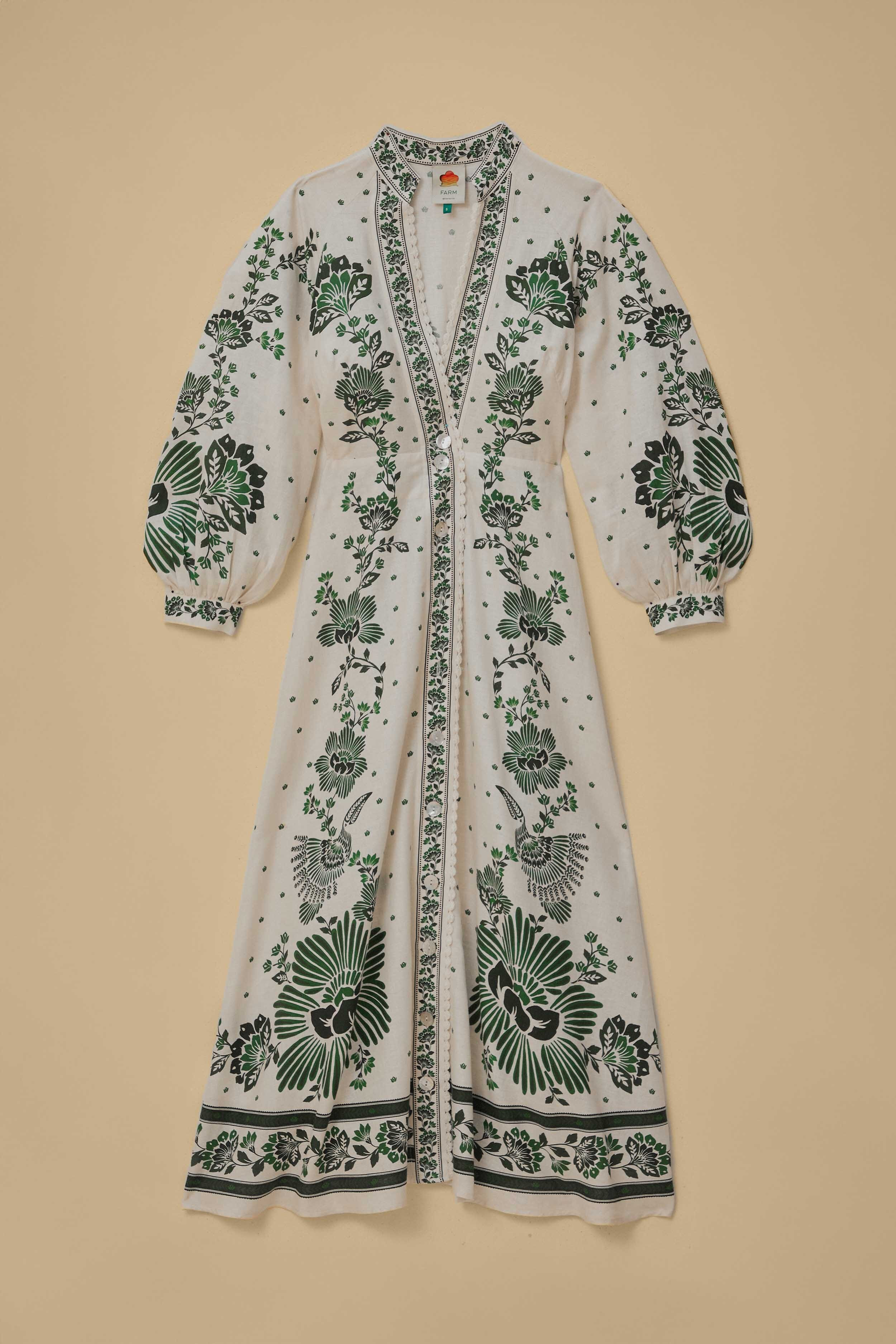 Forest Soul Off-White Maxi Dress | FarmRio (US)