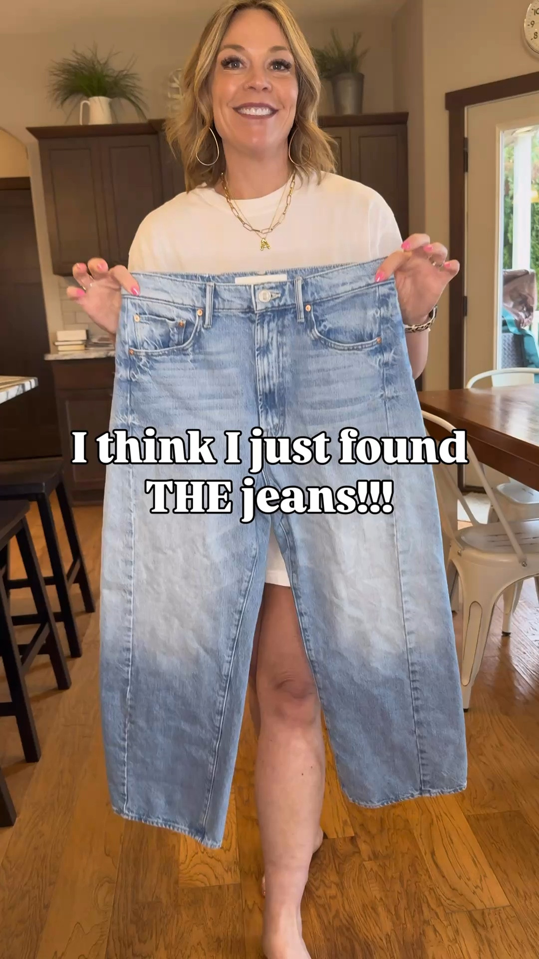 I think I just found THE jeans.

These are the Half Pipe jeans from MOTHER and I’m honestly obsessed.

The fit is insanely flattering, the wash is perfect for spring and summer, and the length actually works for us shorties.
They’re the kind of jeans that just work with everything — sandals, flats, sneakers, or heels.

Yeah… these are going to be on repeat.

#LTKOver40 #LTKootd #LTKPetite