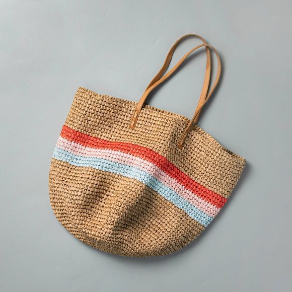 Tri-Stripe Market Tote Bag - Hearth & Hand™ with Magnolia | Target