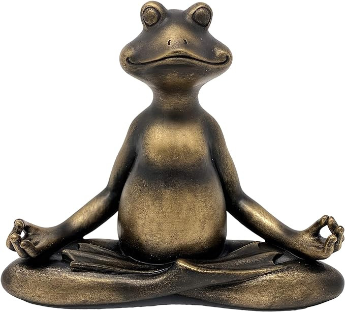 Nature's Mark 6" H Resin Meditating Yoga Frog Statue Figurine Home Decorative Accent Decor for Ta... | Amazon (US)