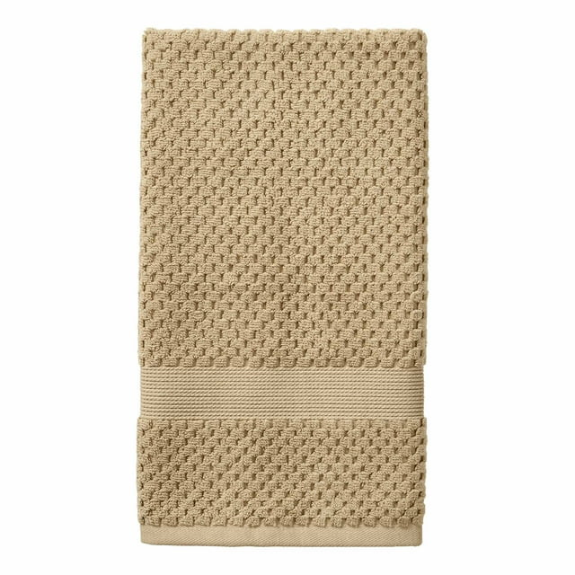 Better Homes & Gardens Signature Soft Popcorn Texture Hand Towel, Almond Biscuit | Walmart (US)