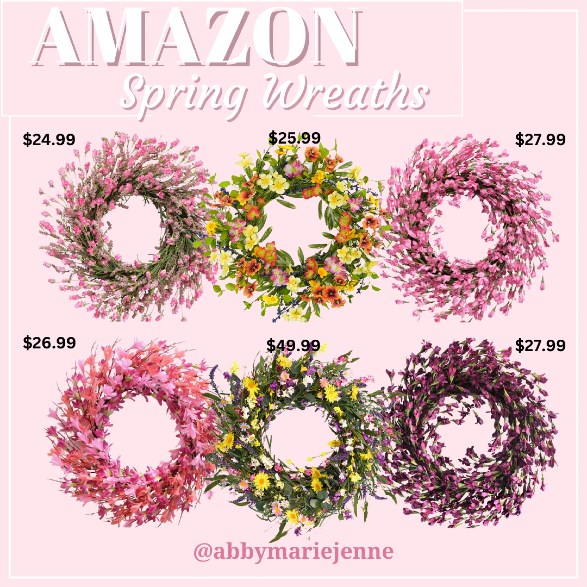 Spring decor. Amazon home. Amazon spring decor. Wreath. Spring wreath. Easter wreath. Porch decor. 

#LTKfindsunder50 #LTKSeasonal #LTKhome