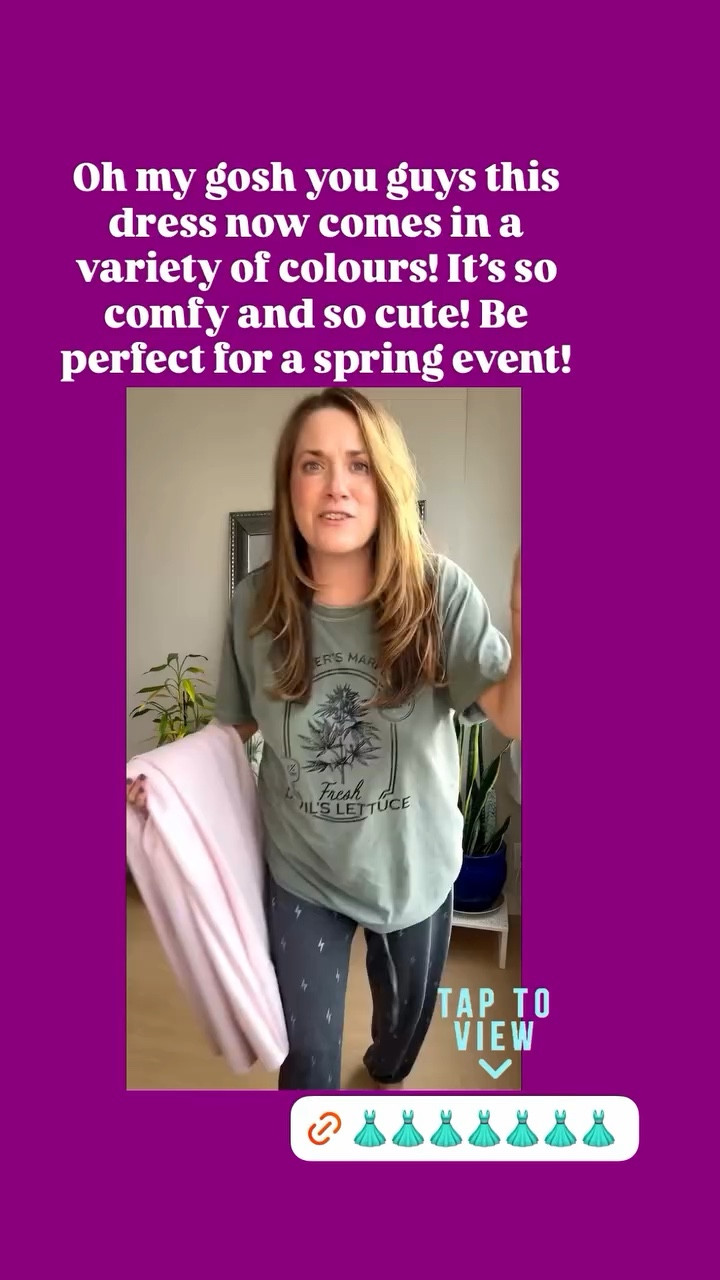 Oh my gosh you guys this dress now comes in a variety of colours! It’s so comfy and so cute! Be perfect for a spring event!