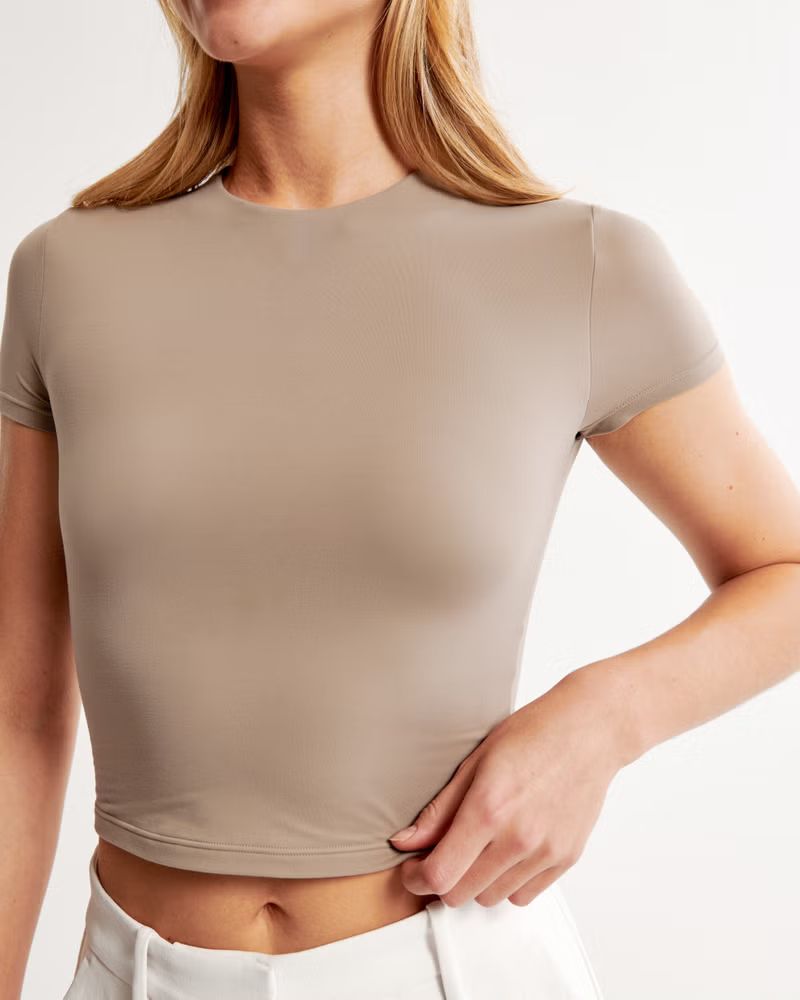 Women's Soft Matte Seamless Baby Tee | Women's 20% Off Select Styles | Abercrombie.com | Abercrombie & Fitch (US)