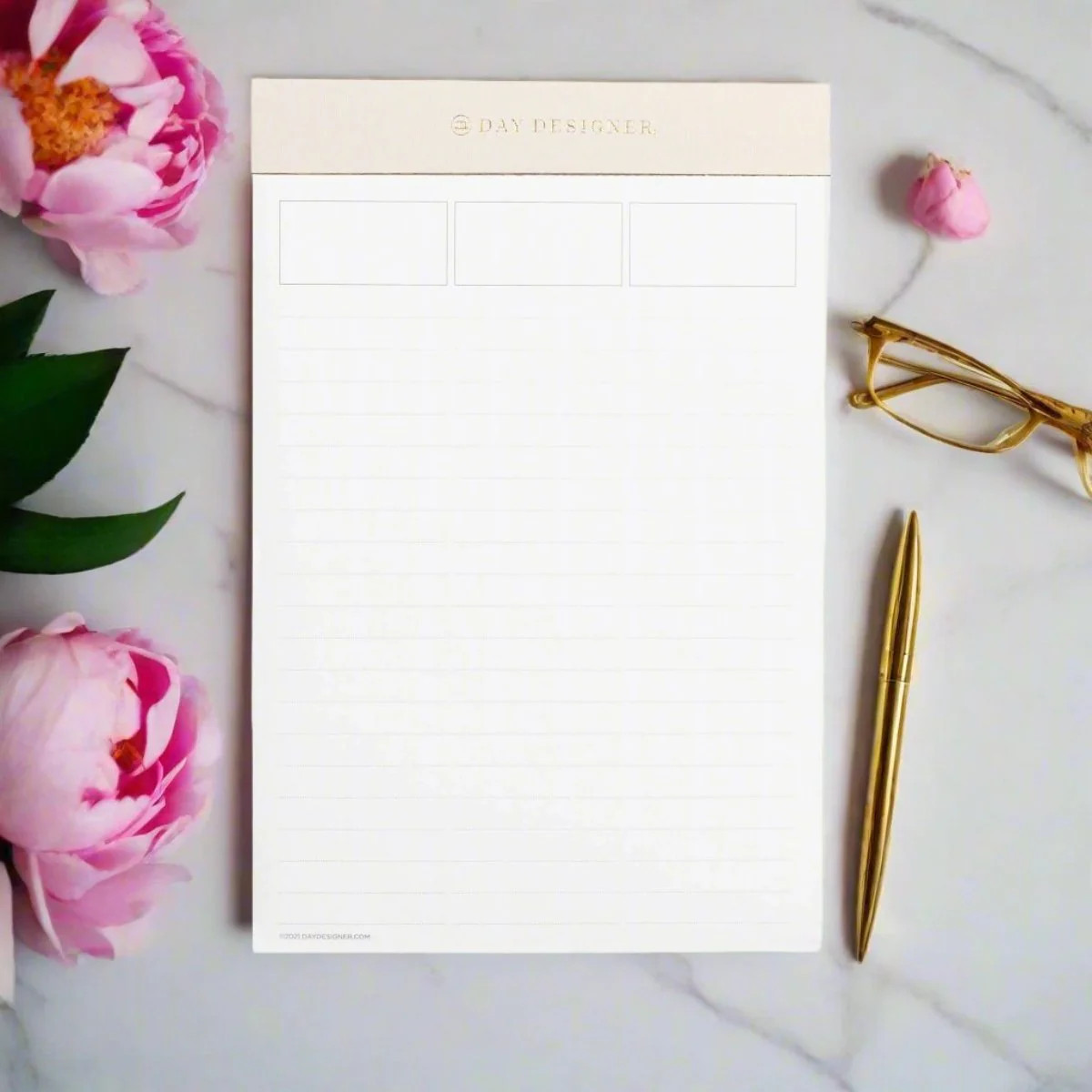 Lined Notes Desktop Pad: Blush | Day Designer