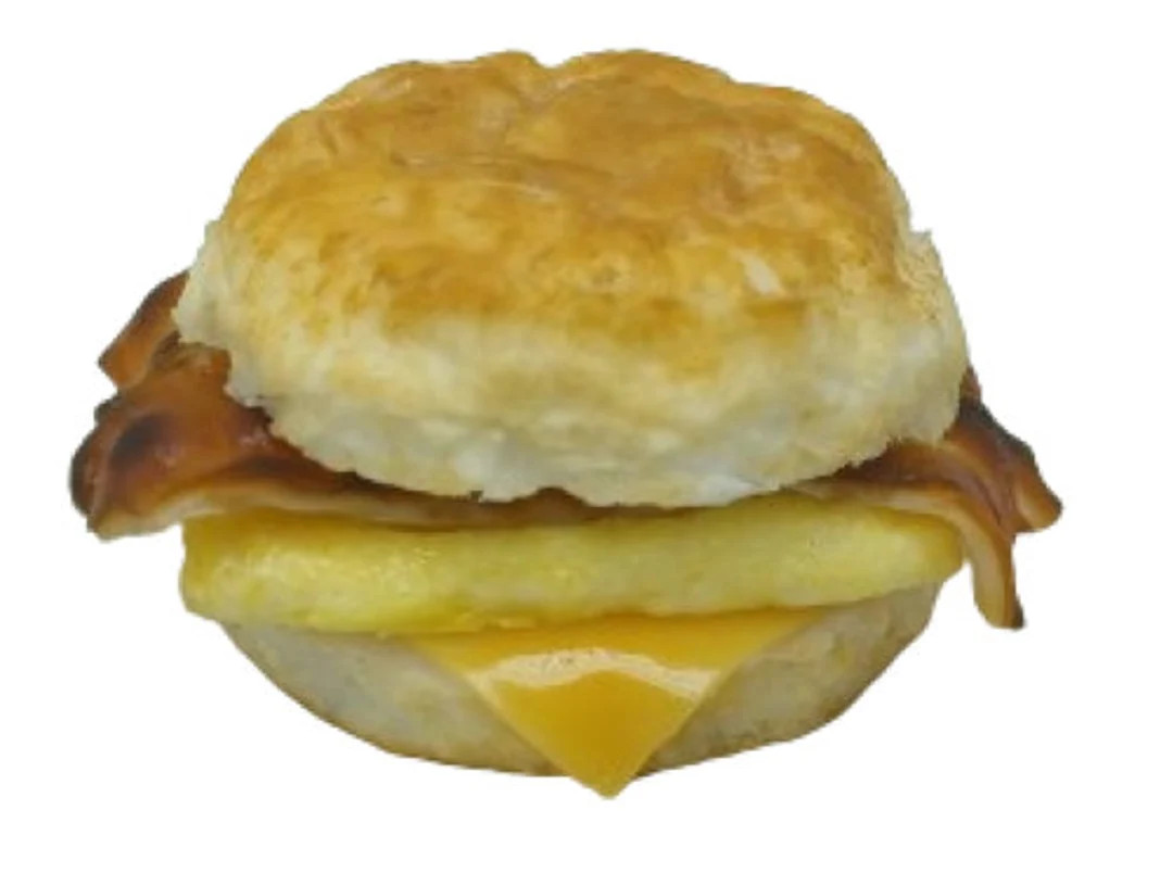 Bacon Egg And Cheese Biscuit Breakfast Sandwich Fake Food Replica | Etsy (US)
