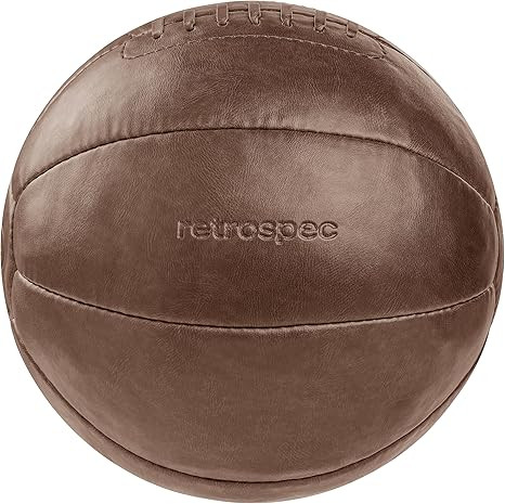 Core Weighted Medicine Ball 4, 6, 8, 10, 12, 14, 16, 20, 25, 30 lbs, Soft Touch Vegan Leather wit... | Amazon (US)