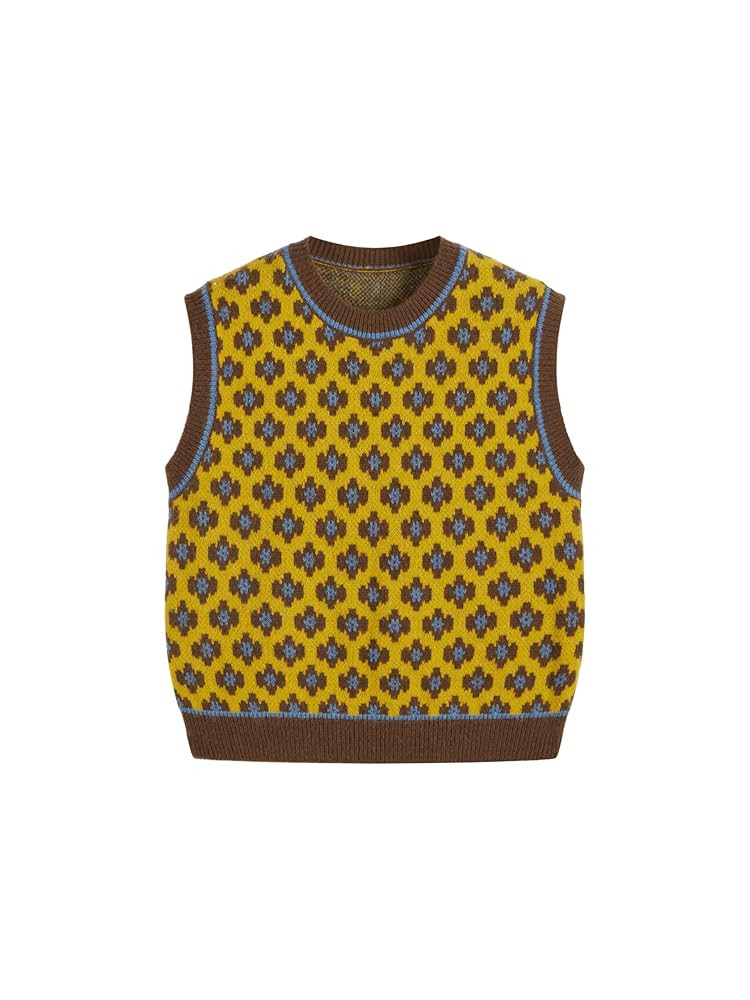 CIDER Sweater Vest Women Sleeveless Cropped Sweaters Cute Graphic Tank Tops Old Money Clothes Fal... | Amazon (US)