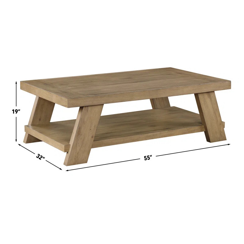 Edmonds 55" Wood Coffee Table | Wayfair North America