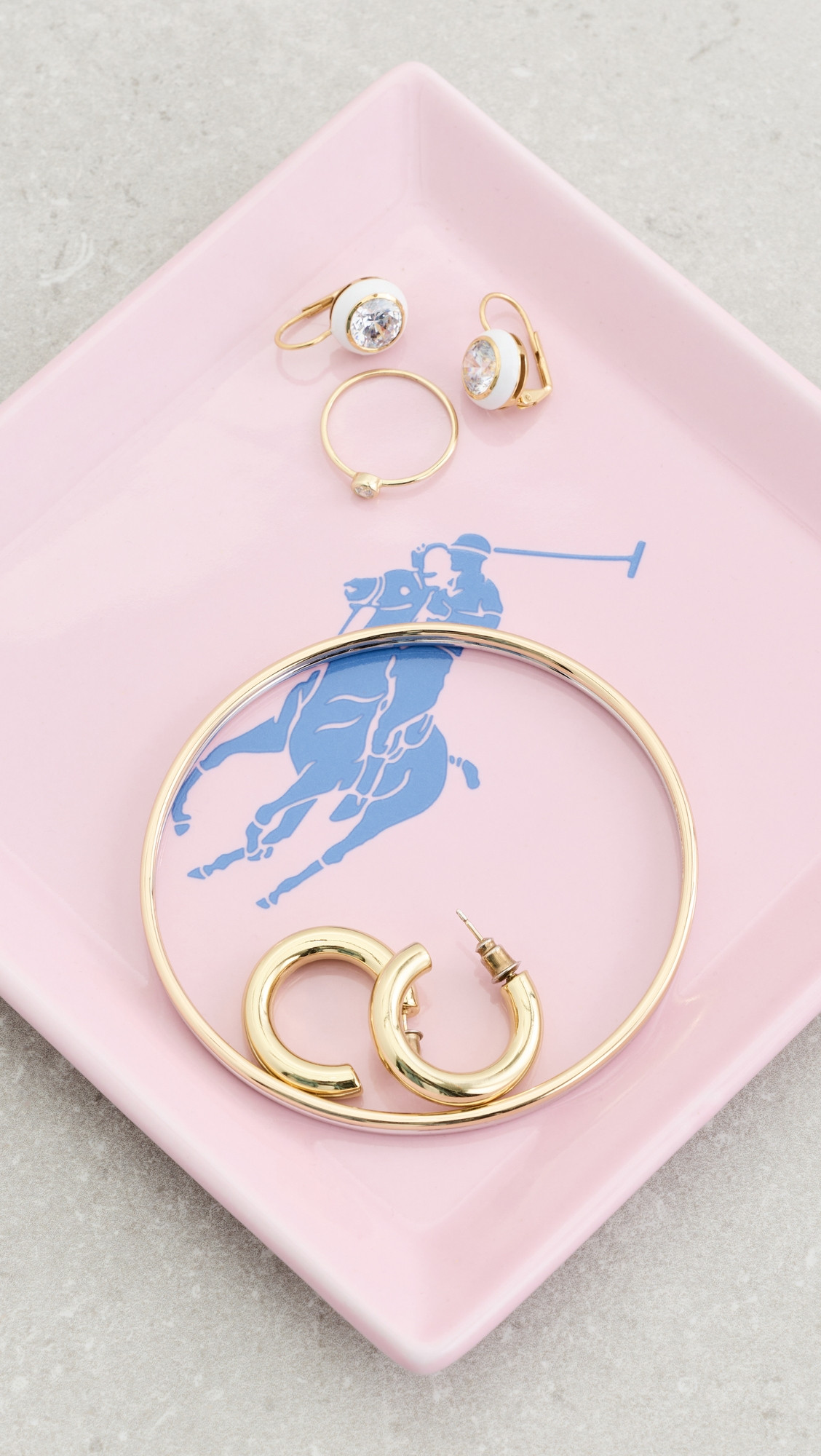 Polo Ralph Lauren Polo Icon Trinket Tray Pink/Blue One Size | Shopbop