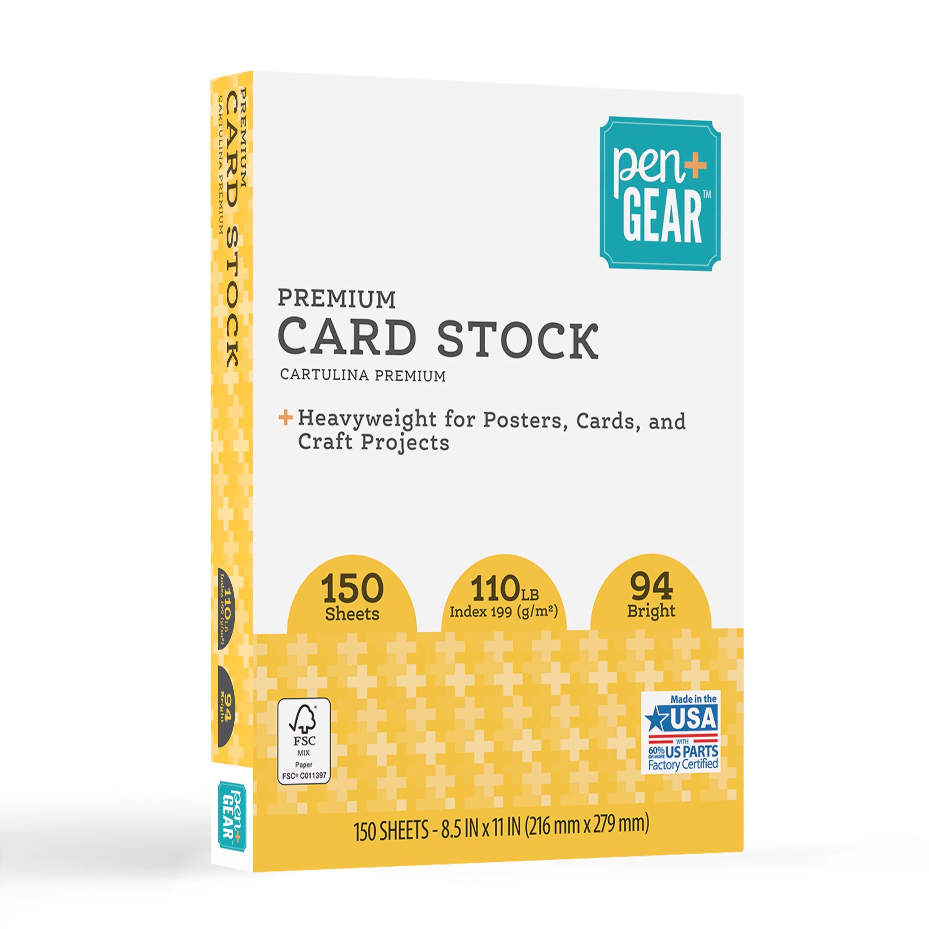 Pen+Gear Premium White Index Card Stock, 8.5" x 11", 199 GSM, 150 Sheets - Walmart.com | Walmart (US)